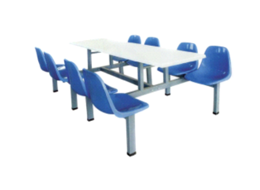 Eight people FRP chair back table