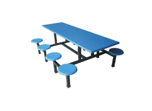 Eight people FRP stool dining table