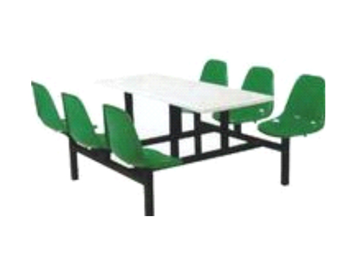 Six people FRP chair back table