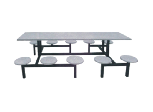 10 people FRP stool dining table