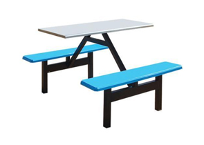 Four FRP Stool Dining Table