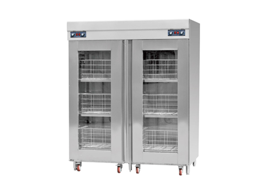 Through-window double-door thermal cycle disinfection cabinet