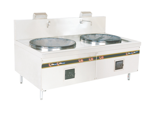 Double-headed fried stove