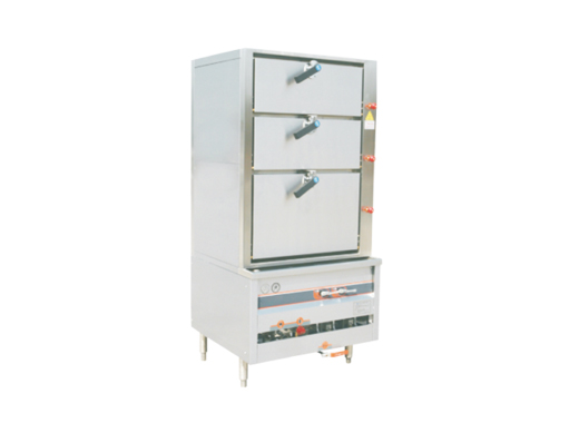 Environmental protection and energy-saving three-door steam cabinet